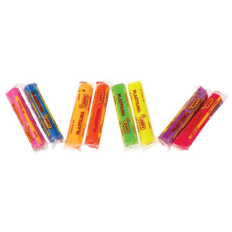 Пластилин на растительной основе JOVI (Испания), 8 цветов, 120 г, неоновый — картинка 3