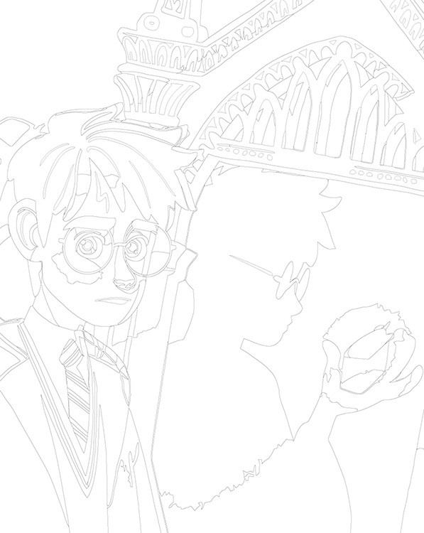 Картина по номерам «Гарри Поттер: Философский камень арт» — картинка 3