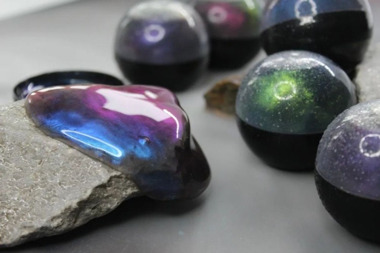 Слайм Стекло «Хамелеон», синий, 70 г — картинка 2