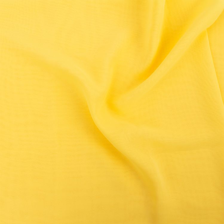 Ткань блузочная Poly Chiffon, 84 г/м2, 1,5 м х 147 см, цвет: желтый, Gamma