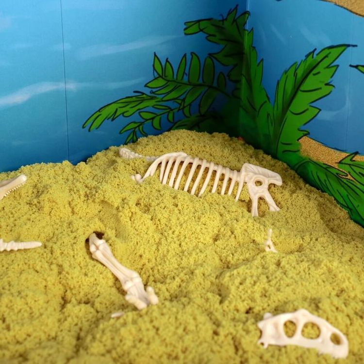 Космический пластичный песок набор «До нашей эры» 3 кг (цвет жёлтый) — картинка 12