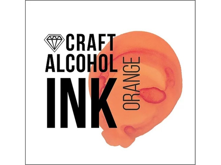 Алкогольные чернила апельсин (Orange) 20 мл, Craft Alcohol INK — картинка 2