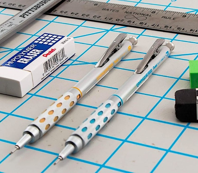 Карандаш автоматический профессиональный GRAPHGEAR 1000 0,9 мм, НВ, Pentel — картинка 9