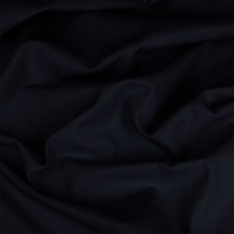 Ткань льняная, 1 м x 140 см, 200 г/м², цвет: темно-синий, TBY — картинка 2