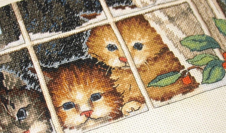 Набор для вышивания «Трое наблюдателей» — картинка 2