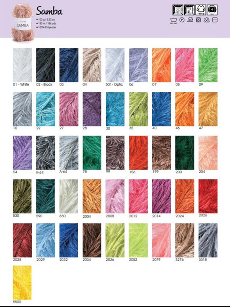 Пряжа YarnArt SAMBA (ЯрнАрт Самба), (30), бирюзово-голубой, 5 шт. по 100 г — картинка 11