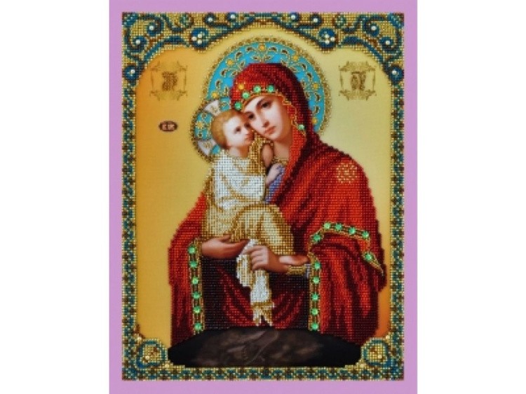 Набор для вышивания бисером Икона Божией Матери «Почаевская»