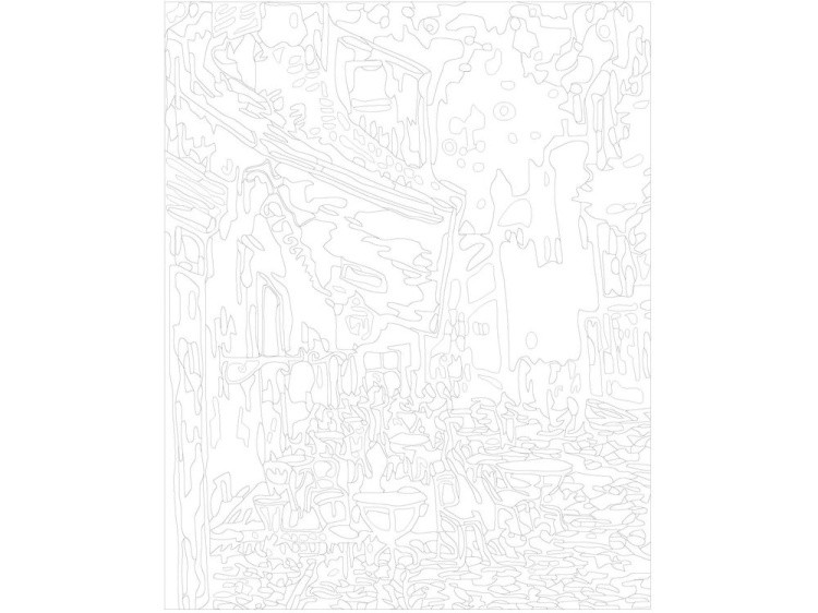 Картина по номерам «Ночное кафе» — картинка 3