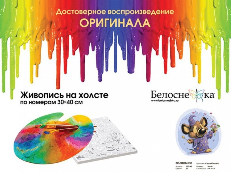 Картина по номерам «Волшебник» — картинка 4