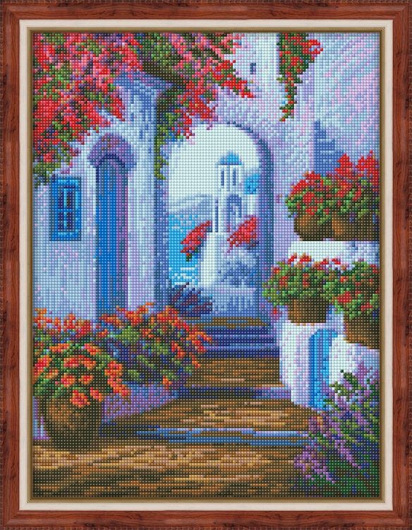 Алмазная вышивка «Песнь Санторини» — картинка 2