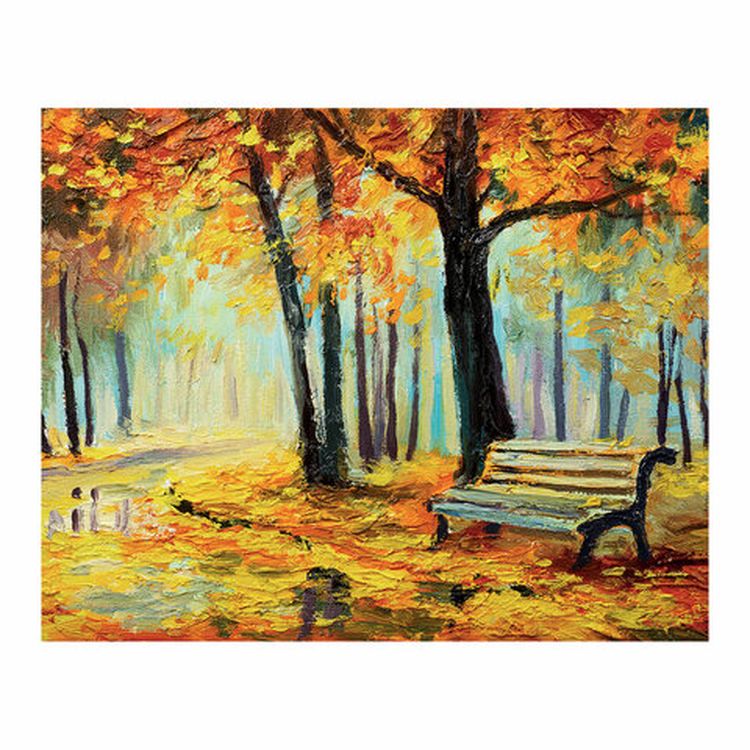 Холст на картоне с контуром BRAUBERG ART CLASSIC «Осень», 30х40 см, грунтованный, хлопок — картинка 5