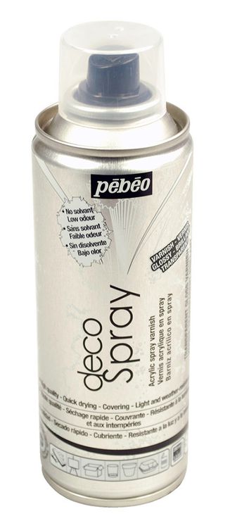 Лак декоративный глянцевый Pebeo decoSpray (аэрозоль), 200 мл