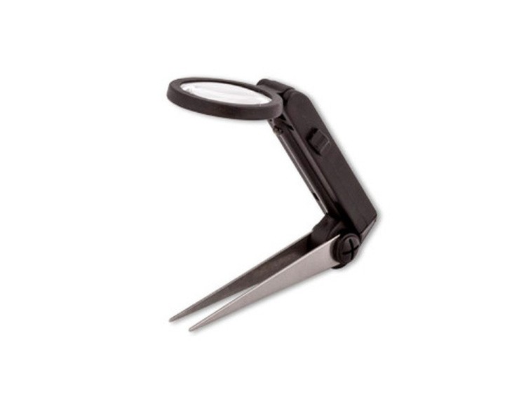 Лупа-пинцет с подсветкой, увеличение Х10, Gamma — картинка 2