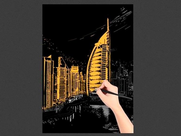 Скретч-картина «Дубаи» — картинка 2