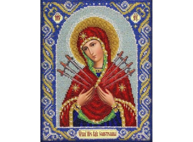 Набор вышивки бисером «Богородица Семистрельная»