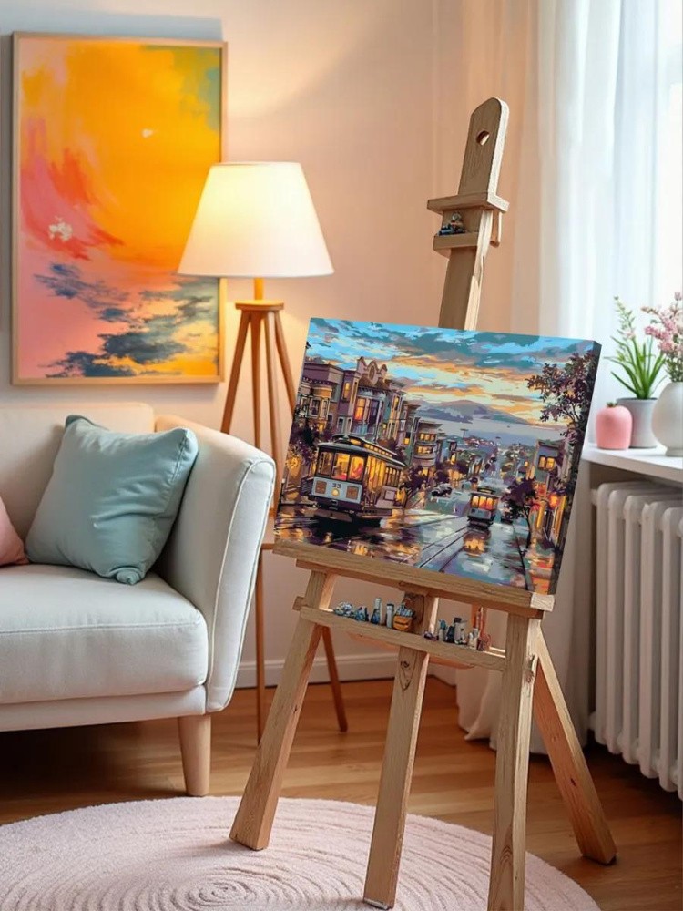 Картина по номерам «Трамваи» — картинка 9