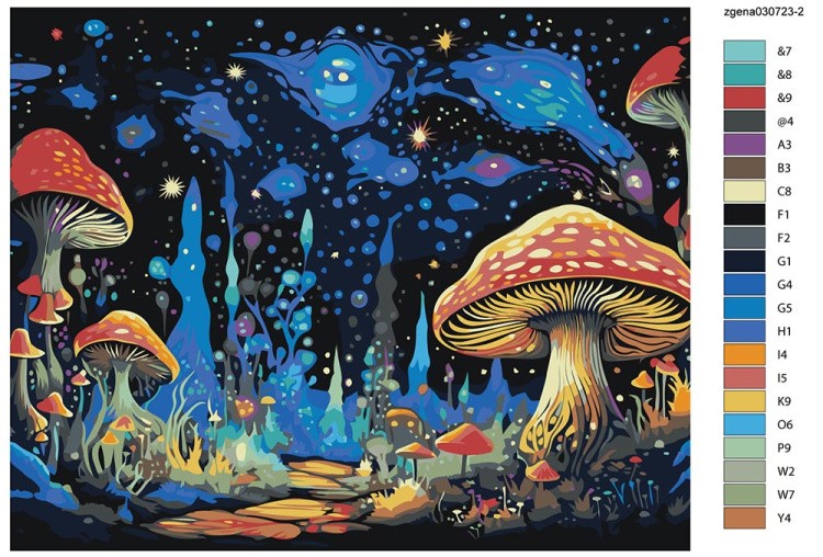 Картина по номерам «Сказочный лес» — картинка 2