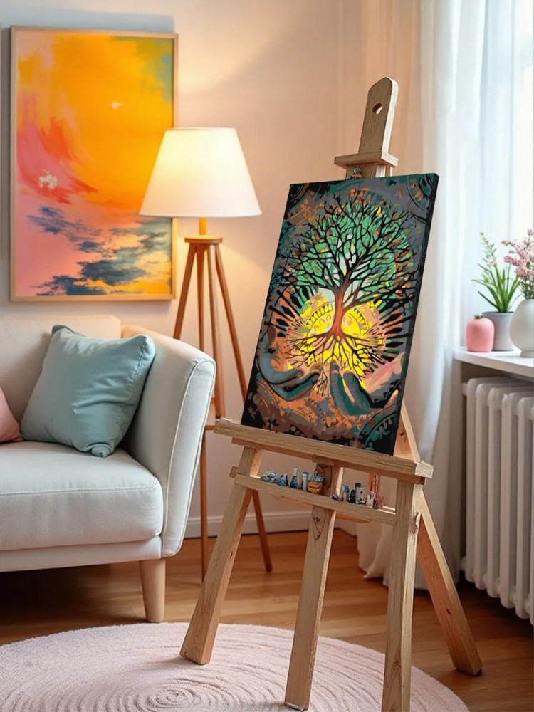 Картина по номерам «Древо жизни» — картинка 9