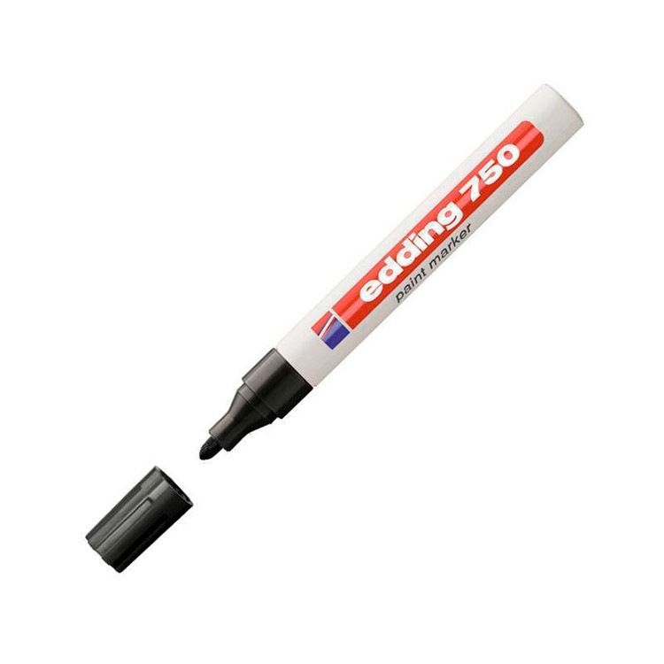 Лаковый маркер черный, Edding — картинка 2