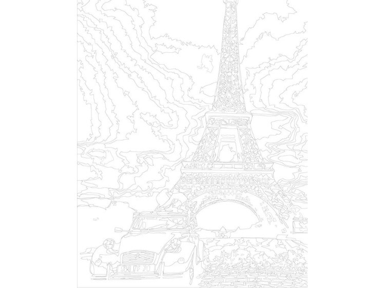 Картина по номерам «Под Эйфелевой башней» — картинка 3