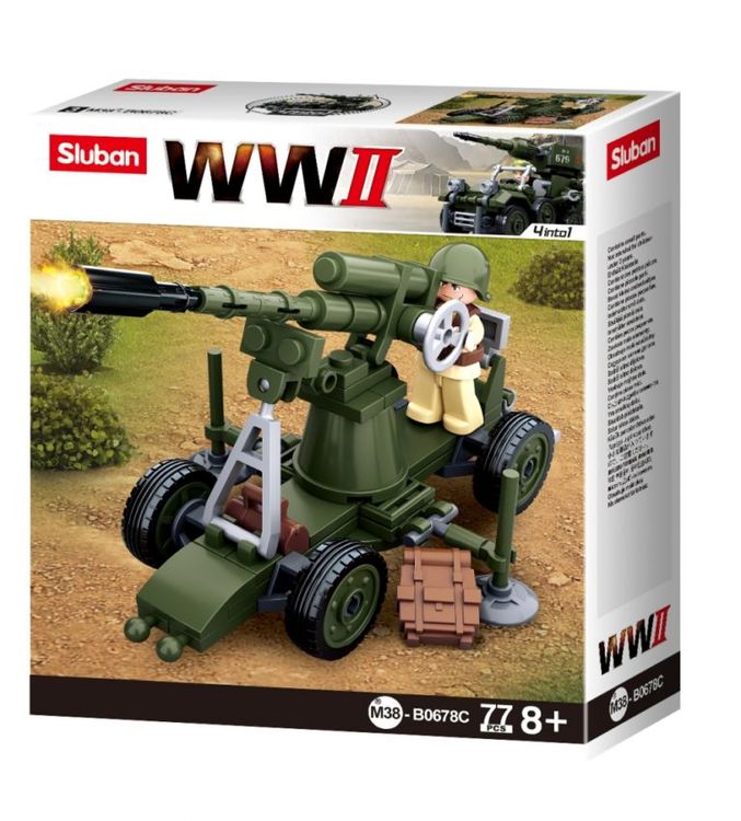 Конструктор «Вторая мировая война. Пулемет», 76 деталей — картинка 2
