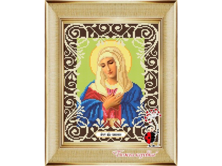 Рисунок на ткани «Богородица Умиление»