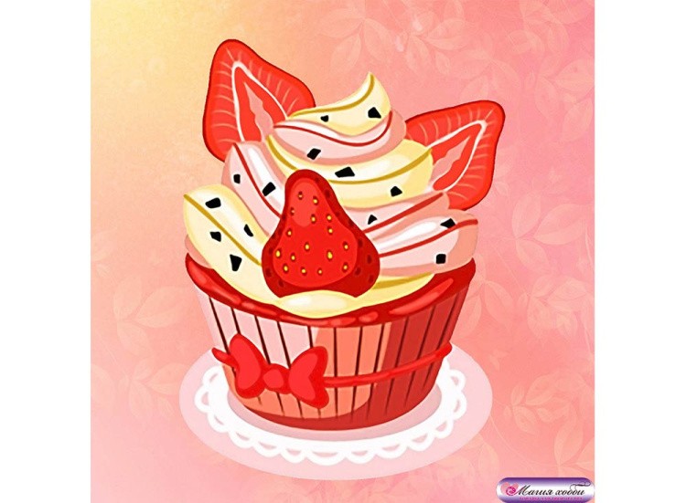 Папертоль «Кекс с клубничкой» — картинка 3