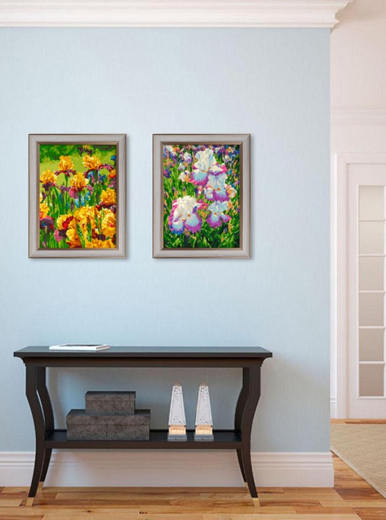 Картина по номерам «Желтые ирисы» — картинка 8