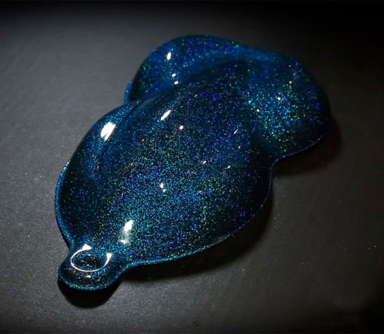 Пигмент Глиттер Holographic Blue, 10 г — картинка 4