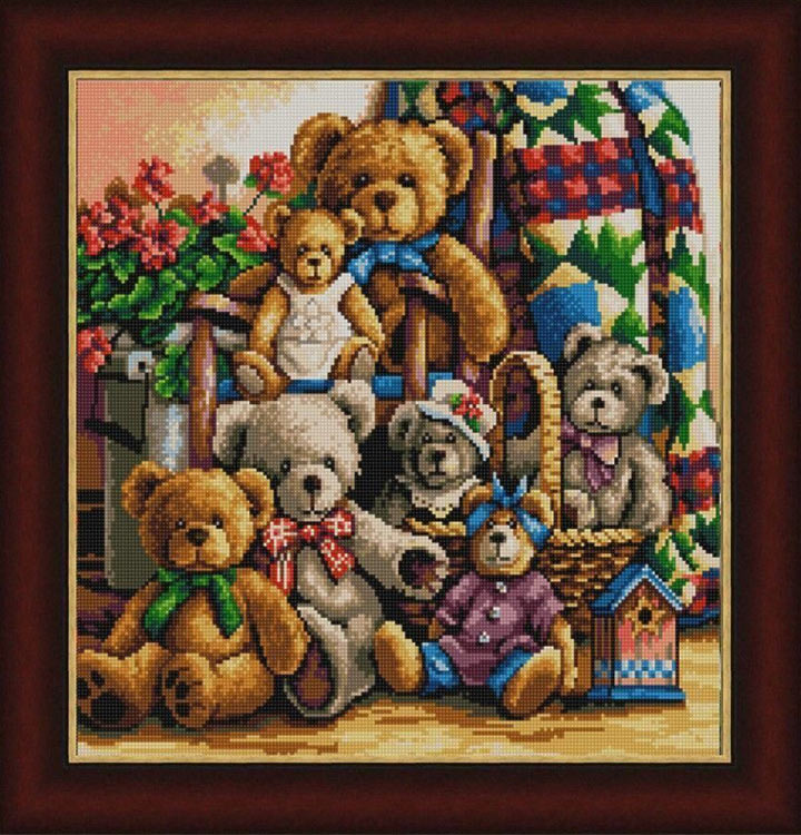 Рисунок на ткани «Мишки» — картинка 2