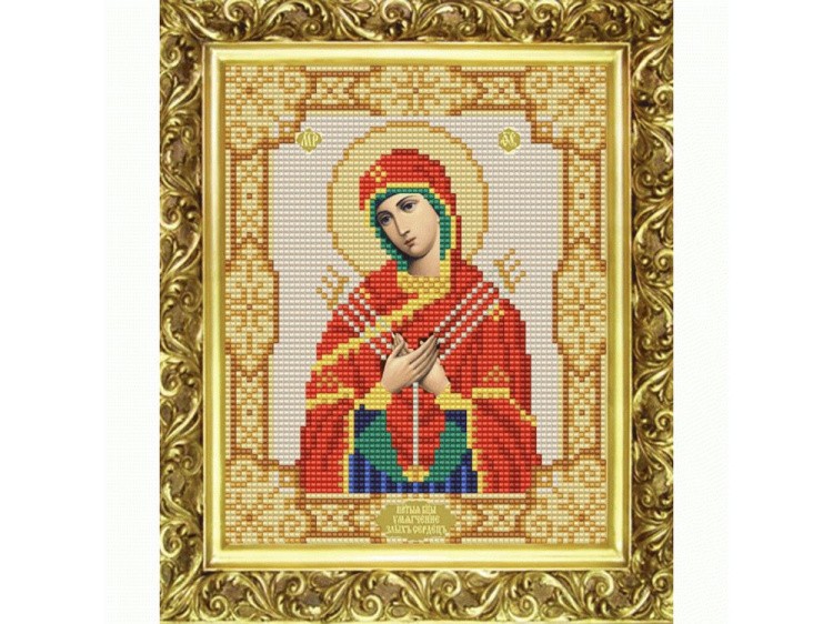 Рисунок на ткани «Богородица Умягчение Злых Сердец»