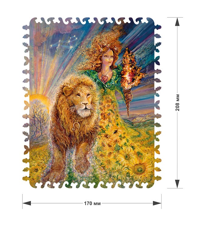 Деревянные пазлы DAVICI «Знак зодиака. Лев» — картинка 2