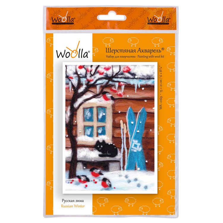 Картина шерстью «Русская зима» — картинка 3