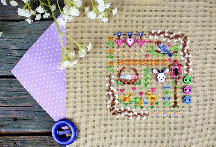 Набор для вышивания «Мини-семплер. Пасхальное волшебство» — картинка 4