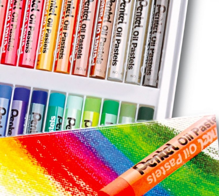 Пастель масляная Pentel Arts Oil Pastels, 36 цв. — картинка 5