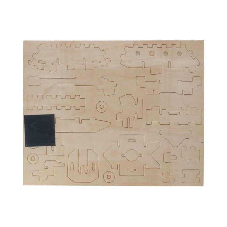 3D-пазл Танк, 47 элементов, REZARK — картинка 2