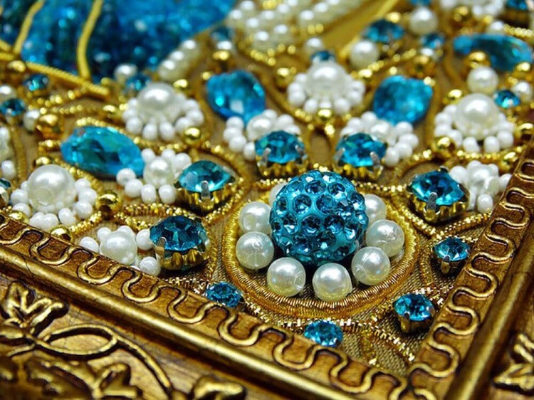 Набор вышивки хрустальными камнями «Ангел Хранитель» (золото) — картинка 8