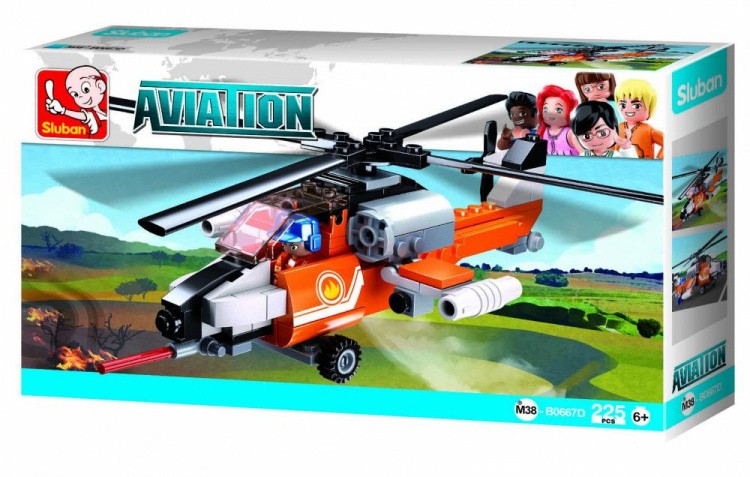 Конструктор «Авиация. Пожарный вертолет», 129 деталей — картинка 4