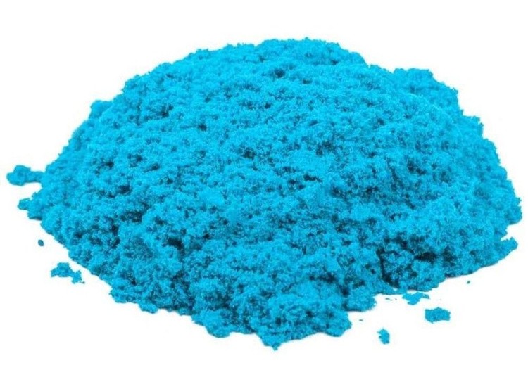 Космический пластичный песок Голубой 150 г — картинка 5