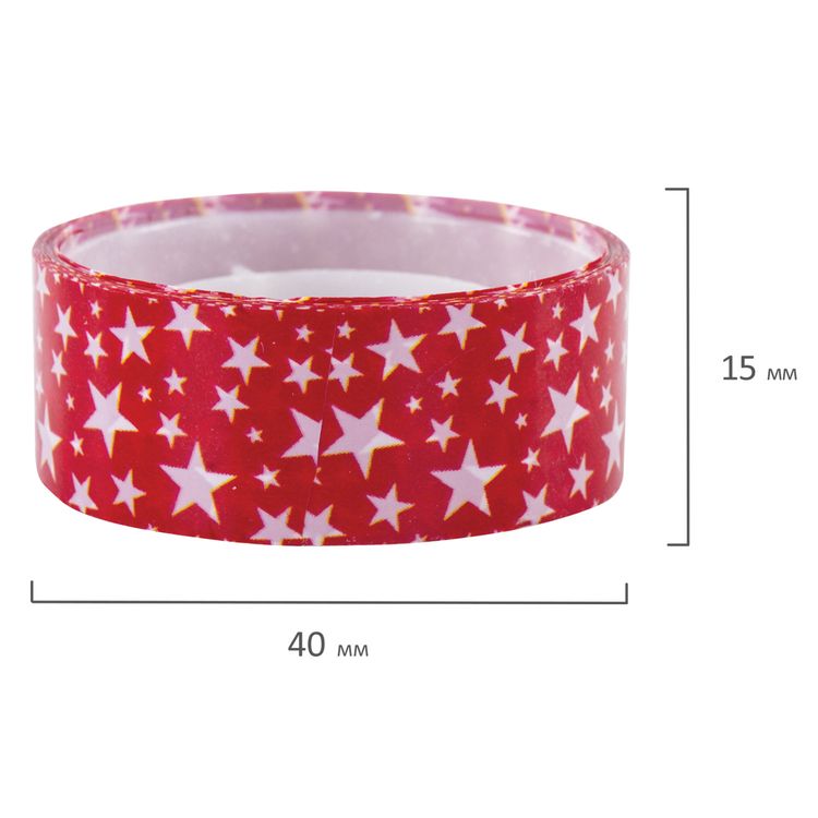 Клейкие ленты декоративные, ассорти №2, 6 шт., 15 мм х 5 м — картинка 4