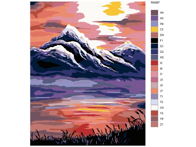 Картина по номерам «Завораживающие горы» — картинка 2