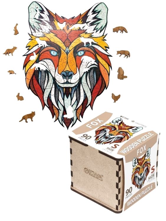 Деревянные фигурные пазлы «Хитрый Лис», Eco Wood Art — картинка 4