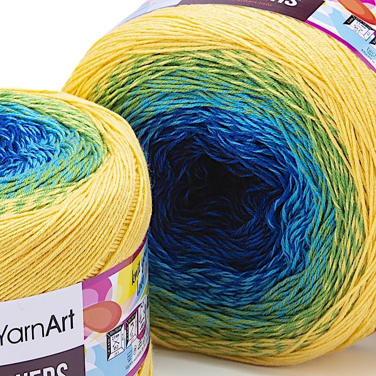 Пряжа YarnArt Flowers (304), мультиколор, 5 шт. по 200 г — картинка 2