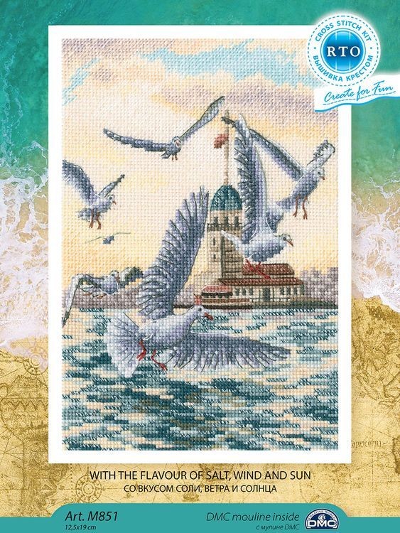 Набор для вышивания «Со вкусом соли, ветра и солнца», РТО — картинка 4
