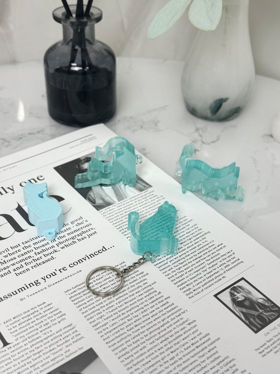 Силиконовый молд - Брелки кошечки №3, 15,4x6см, 1 молд — картинка 8