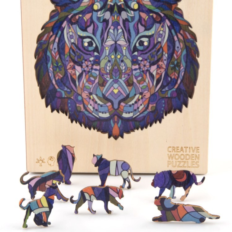 Деревянные пазлы «Волшебный Тигр L», Woodbests — картинка 7
