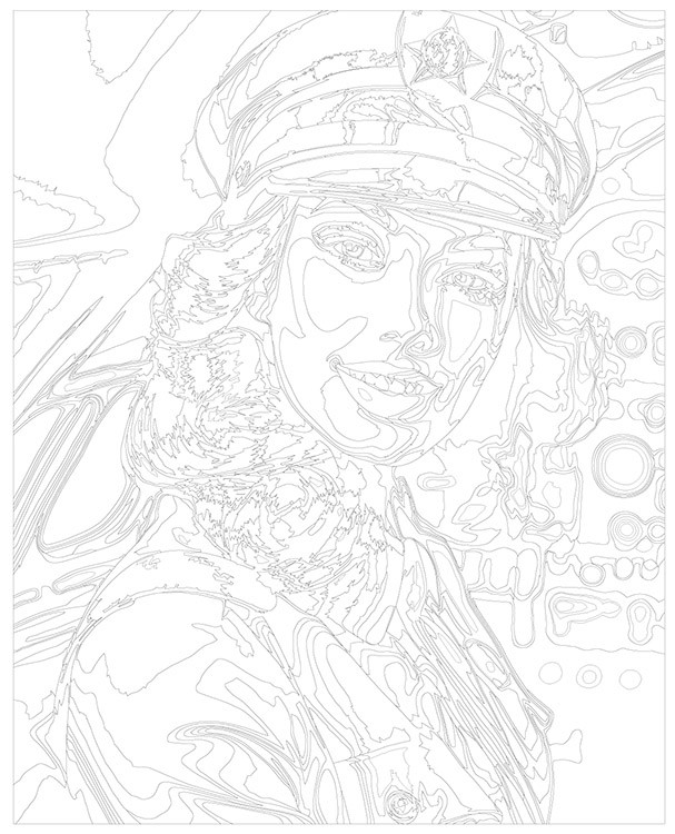 Картина по номерам «Девушка-пилот в кабине самолета» — картинка 3