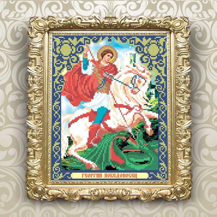 Рисунок на ткани «Георгий Победоносец» — картинка 2