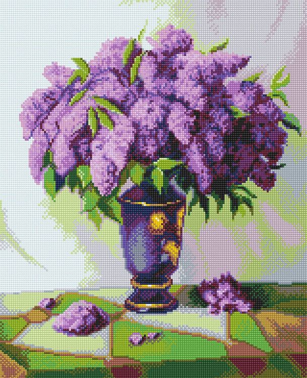 Алмазная вышивка «Букет сирени» — картинка 2