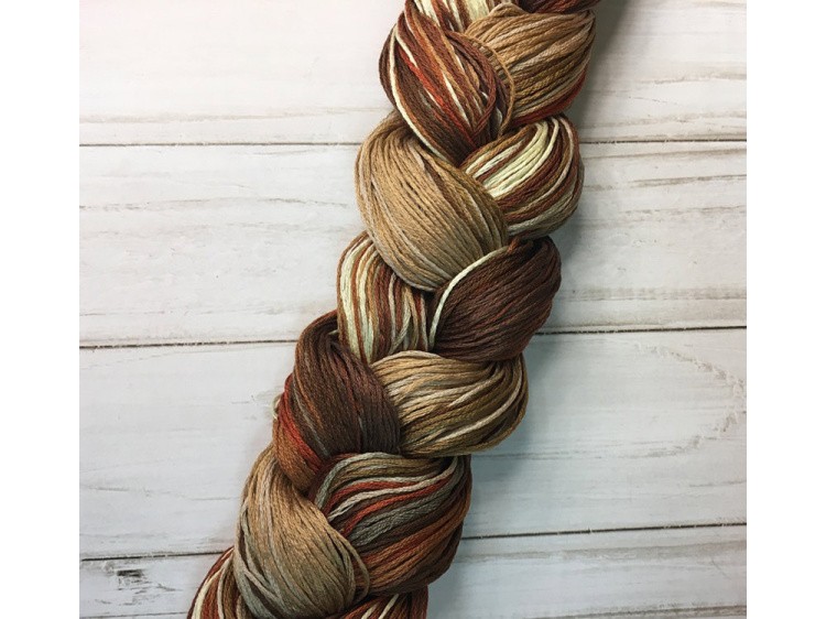 Набор ниток мулине Gamma Коса, ассорти №5 коричневый микс, 100 г ±5 г — картинка 2